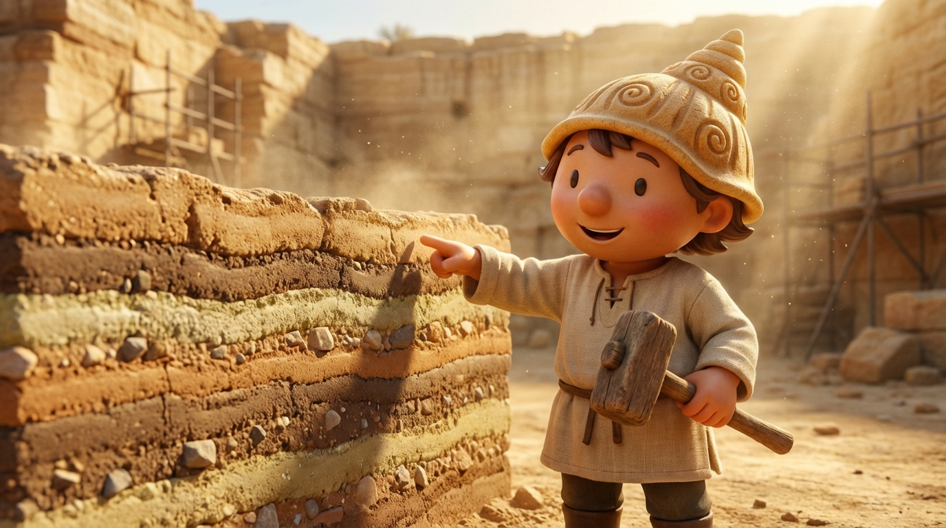 Rammed earth texture